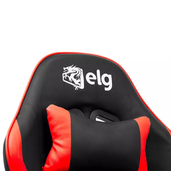 Imagem do produto Cadeira Gamer Elg Syrax Ch36bkrd Vermelha C/Ajuste Altura