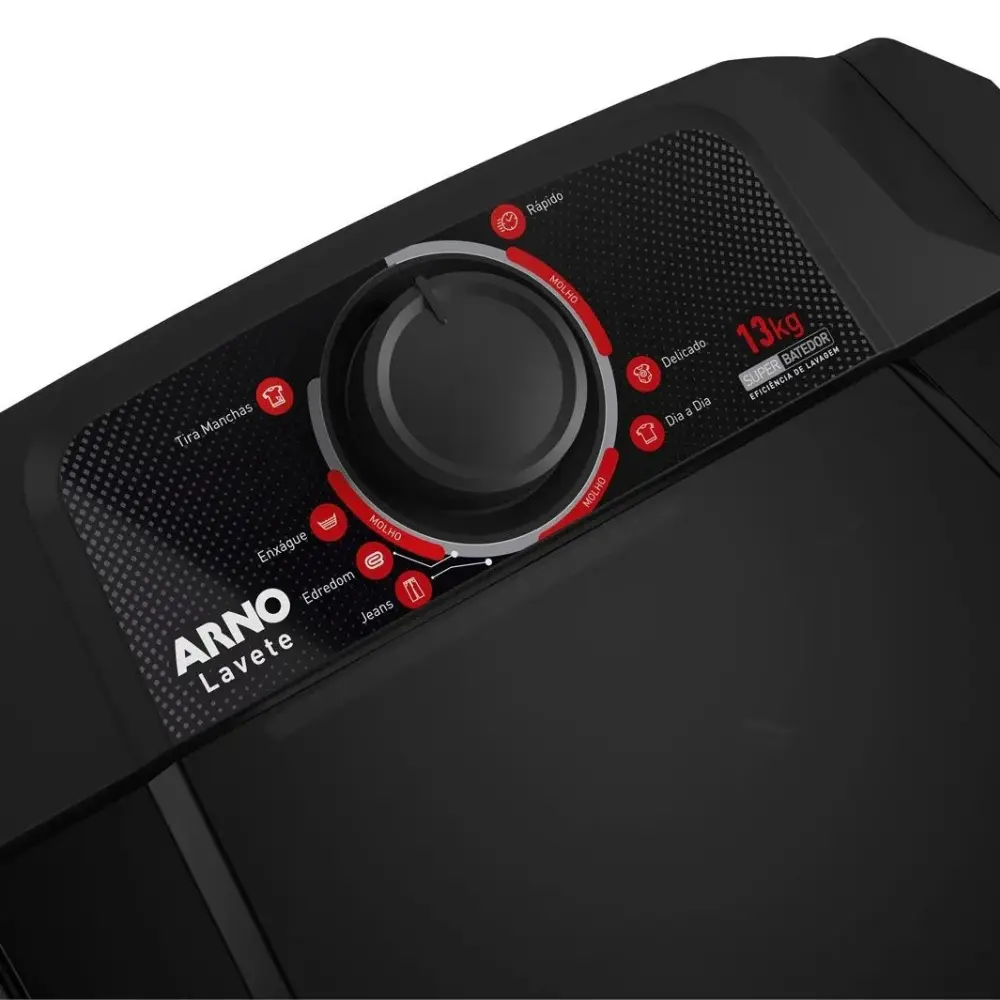 Imagem do produto Lavadora Arno Semi Aut Preta Las 13 Kg Aptbnac 220 W