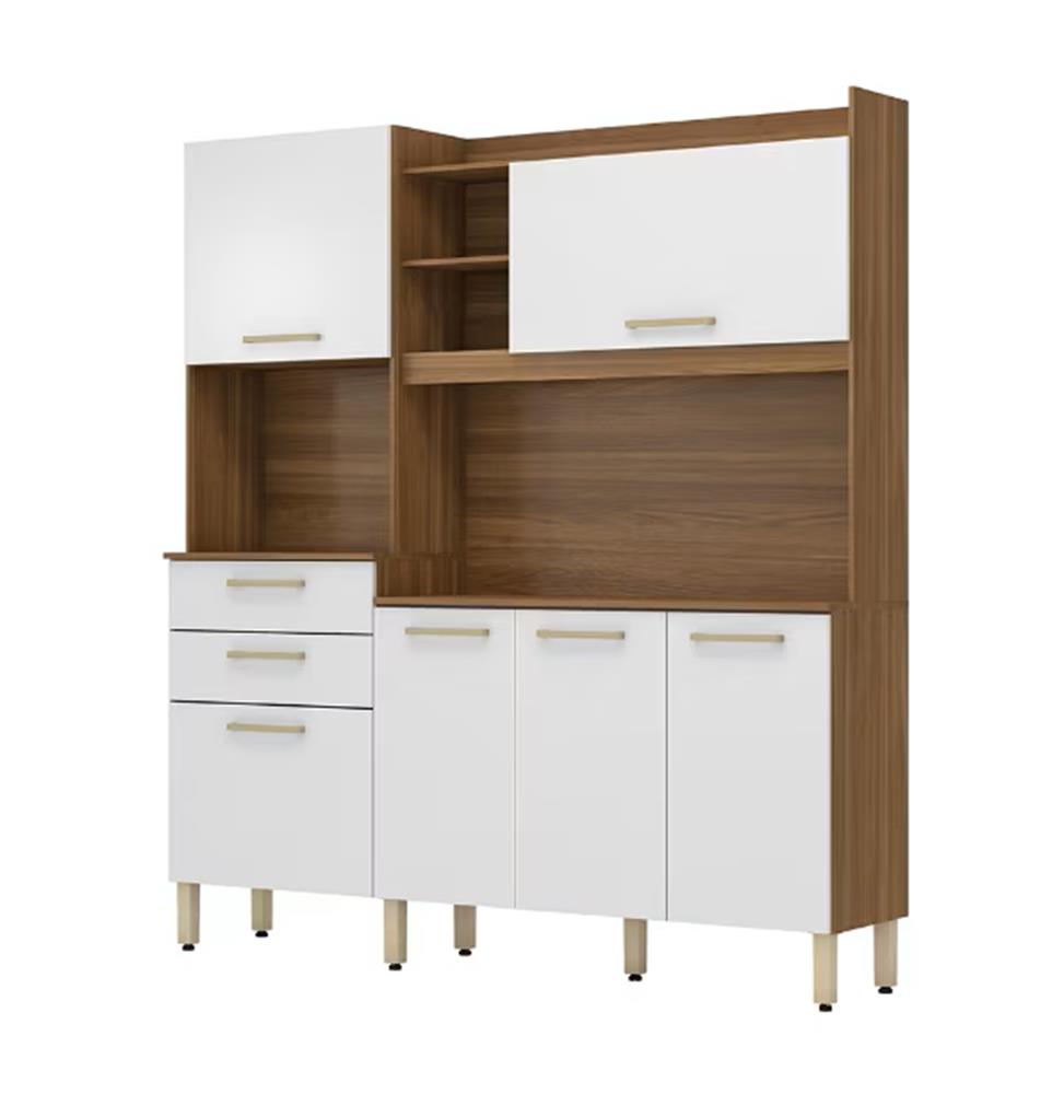 Cozinha Demobile Kit 6p 2g Select Amendola/Branco