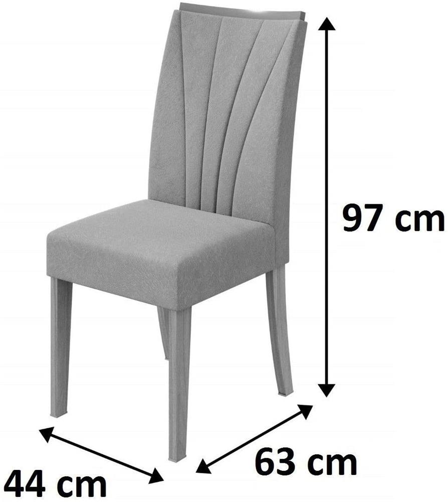 Imagem do produto Cadeira Lopas Apogeu Tec95 Sd Animale Bege Rovere Naturale
