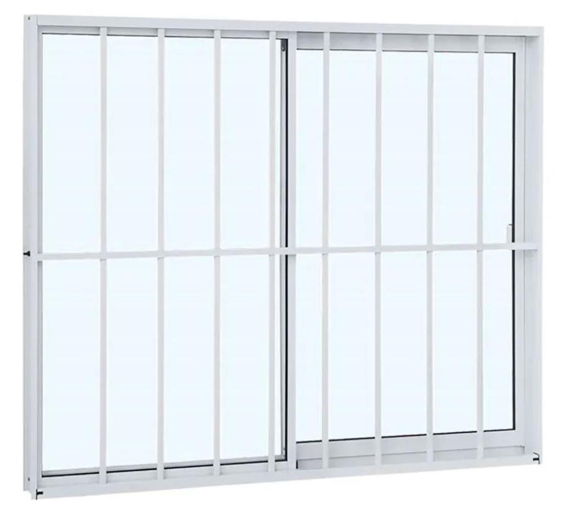 Janela Aluvid Metalflex Trop. Slim 2Fl C/ Gr 100x100 Vl Br 922286