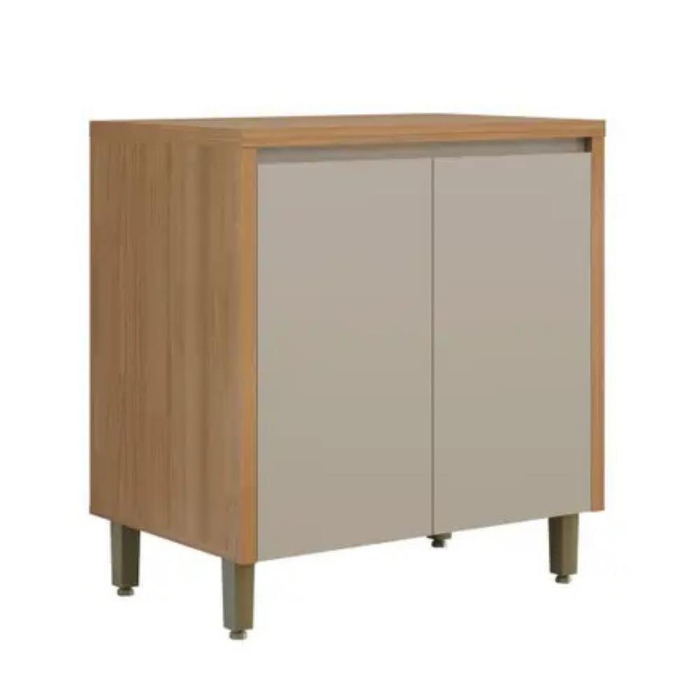 Balcao Linea Allure 0,8m Jequitiba / Gris Fosco