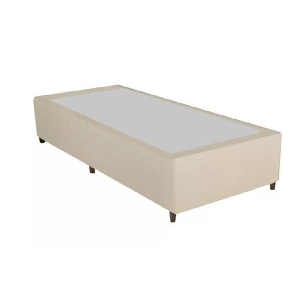 Base Box Univ. Convenc. Vitatex 158 Suede Liso Linho Palha 79x198x31
