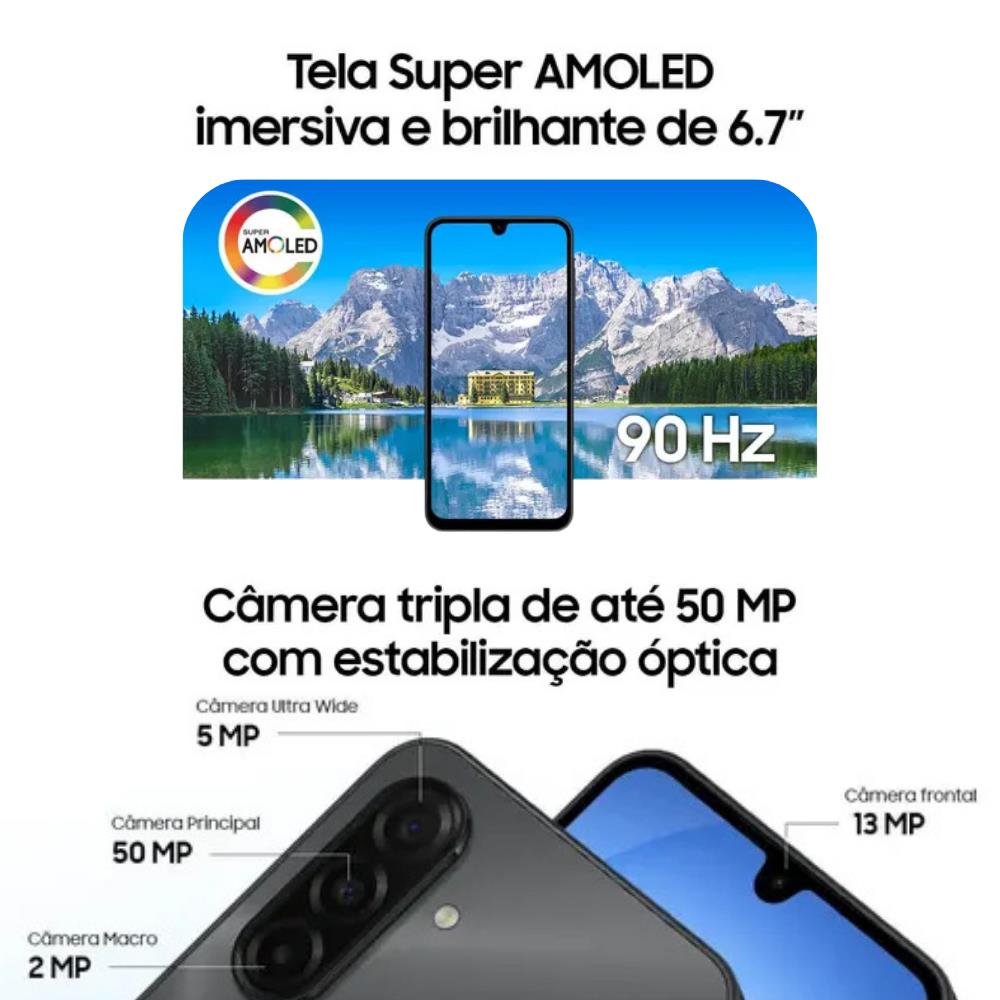 Imagem do produto Celular Samsung Galaxy A17 128GB 4GB RAM Preto
