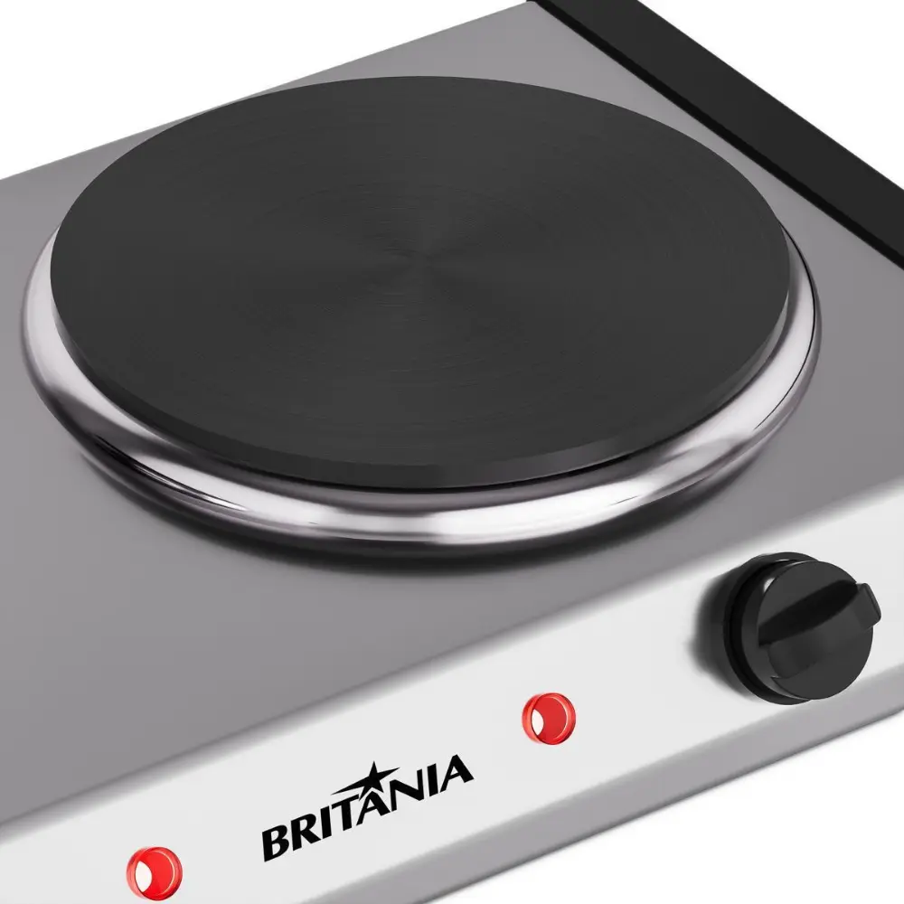 Imagem do produto Fogao Eletrico Britania BFG01A 2 Bocas 2500W Inox 220V