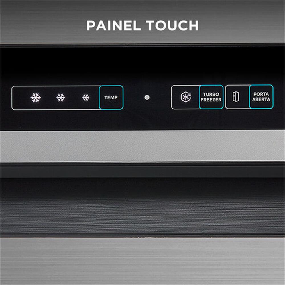 Imagem do produto Geladeira Midea Frost Free Duplex 394L Inverter Inox 220V