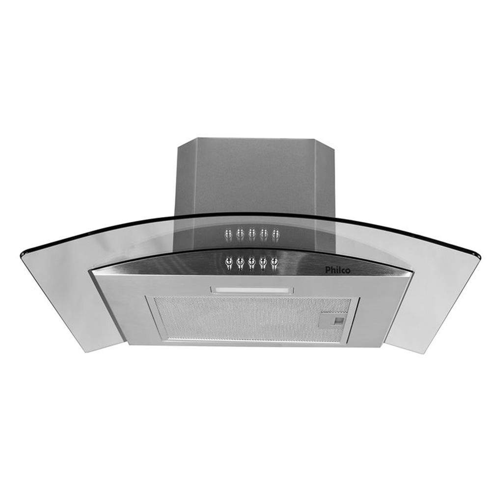 Coifa Philco PCO60G Glass 60cm Inox 220V Depurador e Exaustor