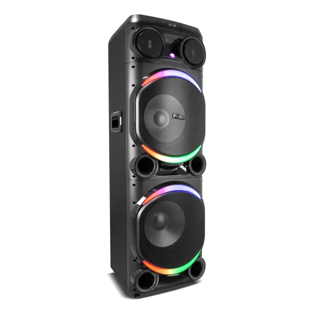 aixa de Som Amplificada Philco Extreme PCX29000 2900W Bluetooth com 2 Microfones