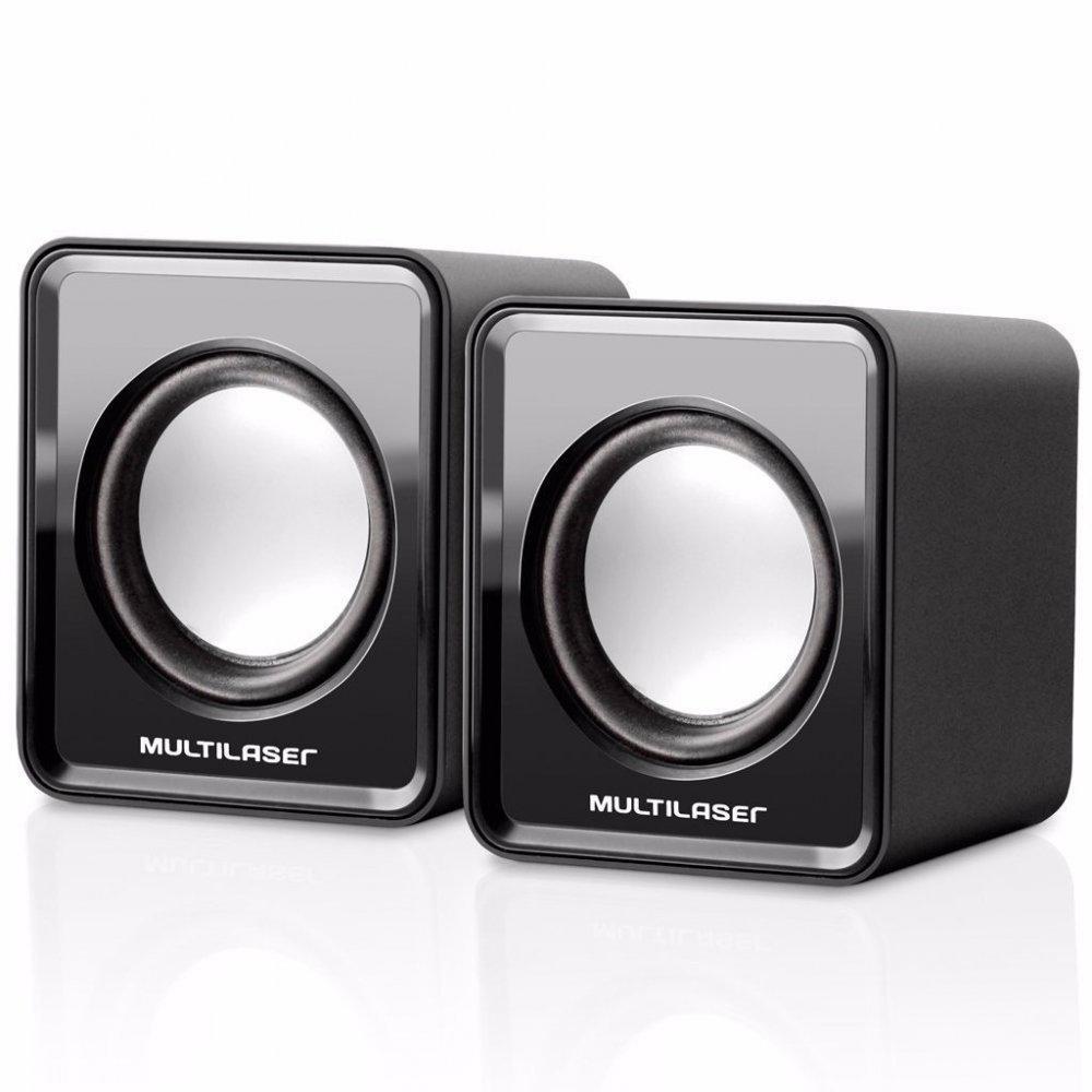 Caixa Som Multilaser Multimidia 3wrms Kit C/2