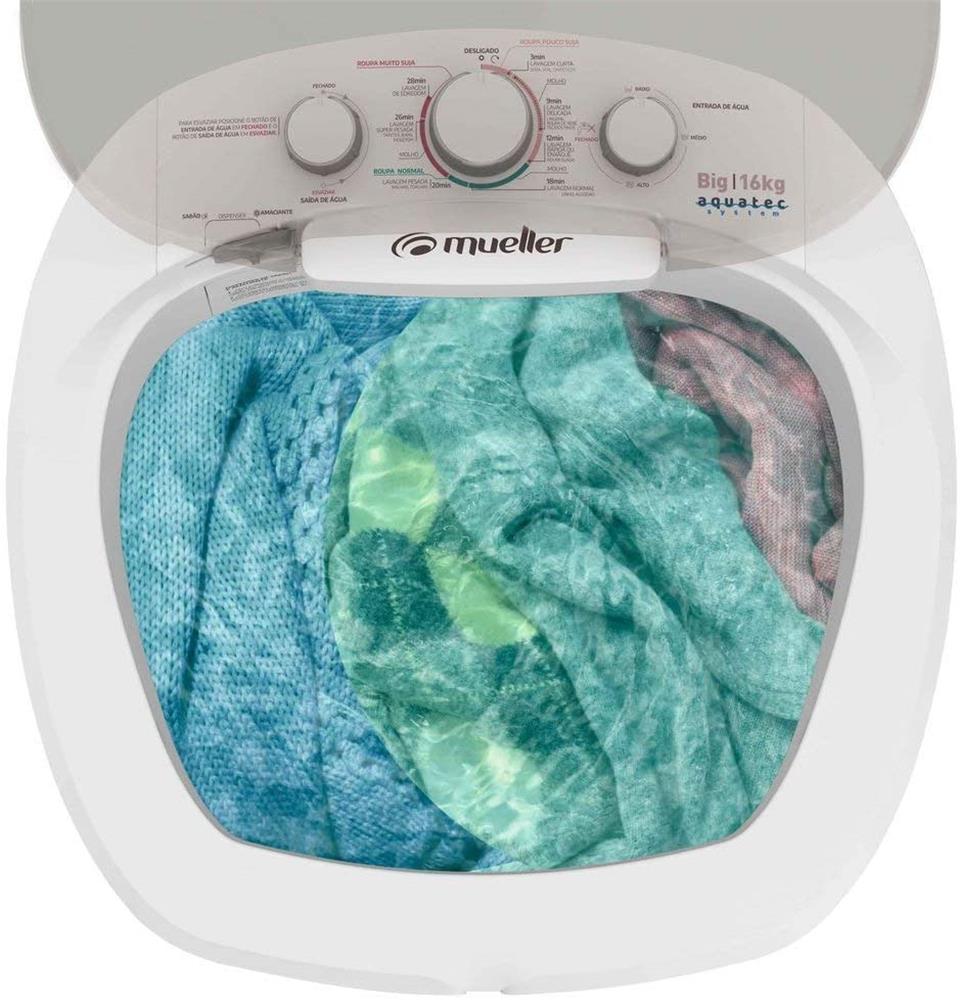 Imagem do produto Lavadora Muller 16kg Big Aquatec Branca
