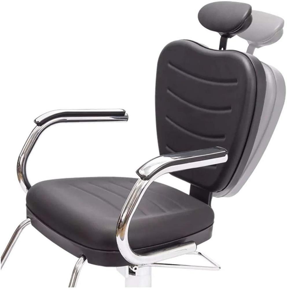 Imagem do produto Poltrona Dompel Cabeleireiro Preta RPA 3760 Top Reclinavel