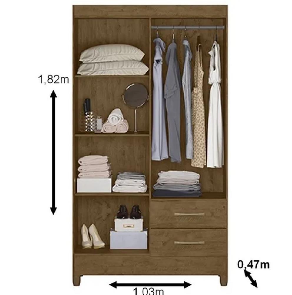 Imagem do produto Guarda-Roupa Moval Chile 4 Portas 2 Gavetas Branco