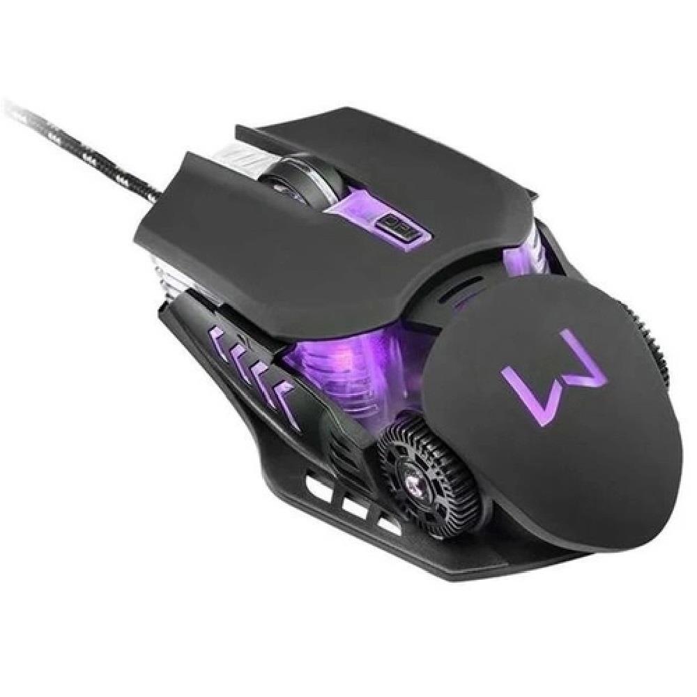 Imagem do produto Mouse Gamer Multilaser Mo267 Preto Warrior Ambidestro