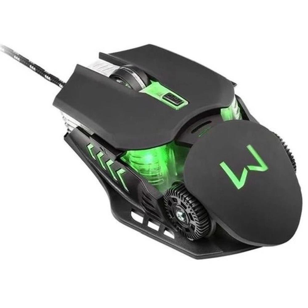 Imagem do produto Mouse Gamer Multilaser Mo267 Preto Warrior Ambidestro