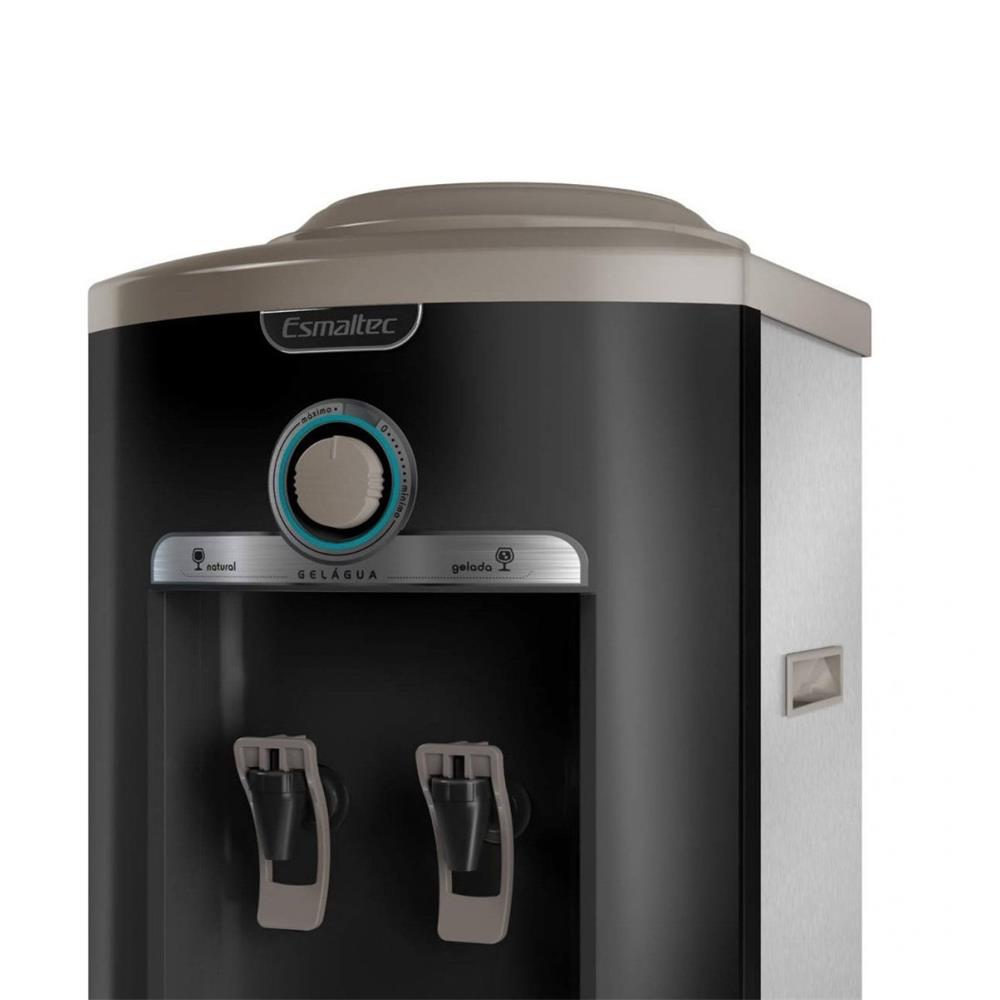 Imagem do produto Bebedouro Esmaltec Egc35b Coluna Preto Inox