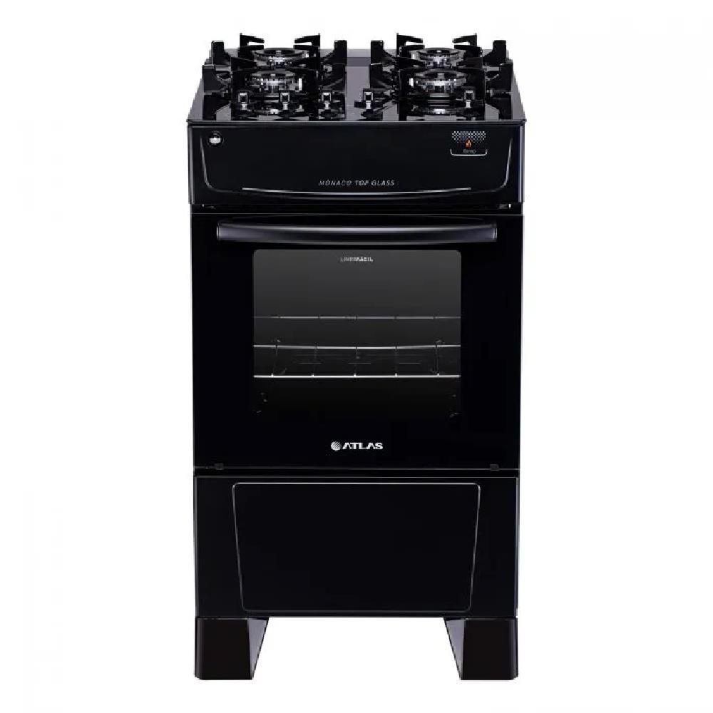 Fogao Atlas 4bc Monaco Top Glass Pto 20
