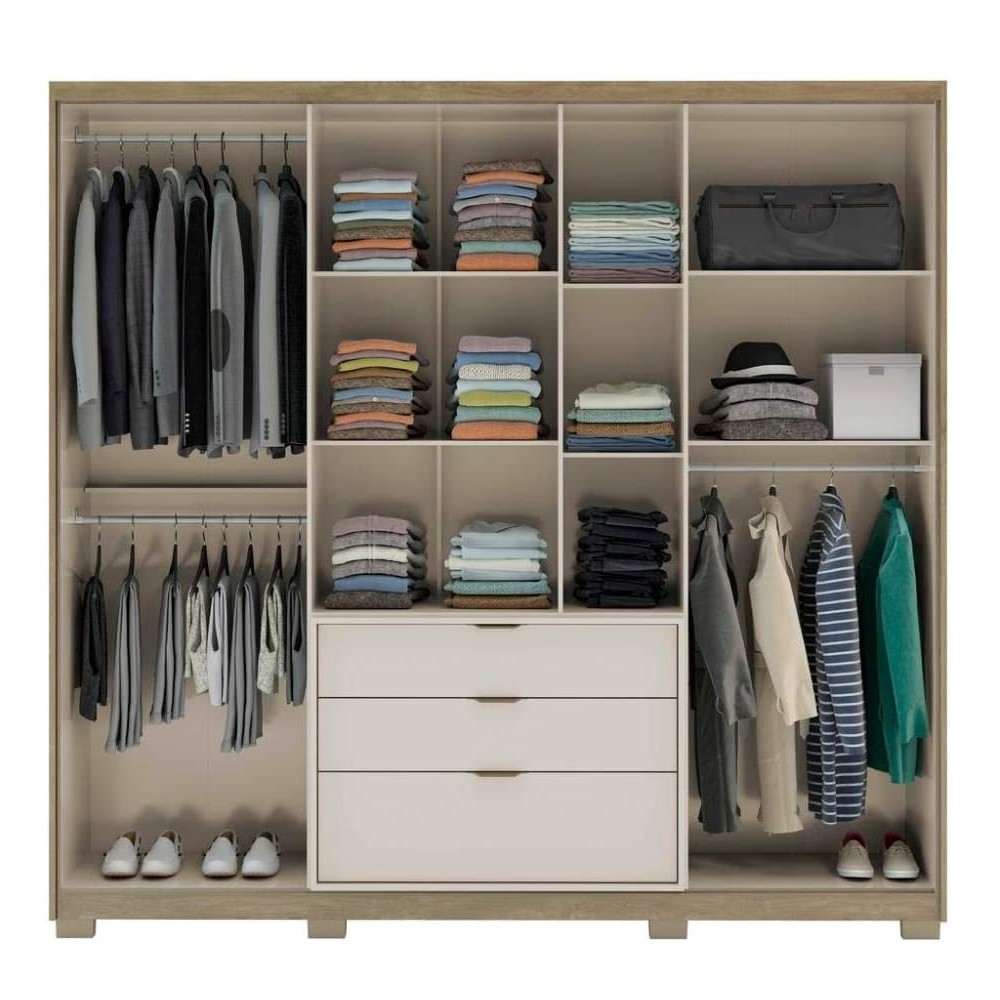 Imagem do produto Guarda-roupa Carraro Urban 7pts 1108 C/esp Leg Can/off