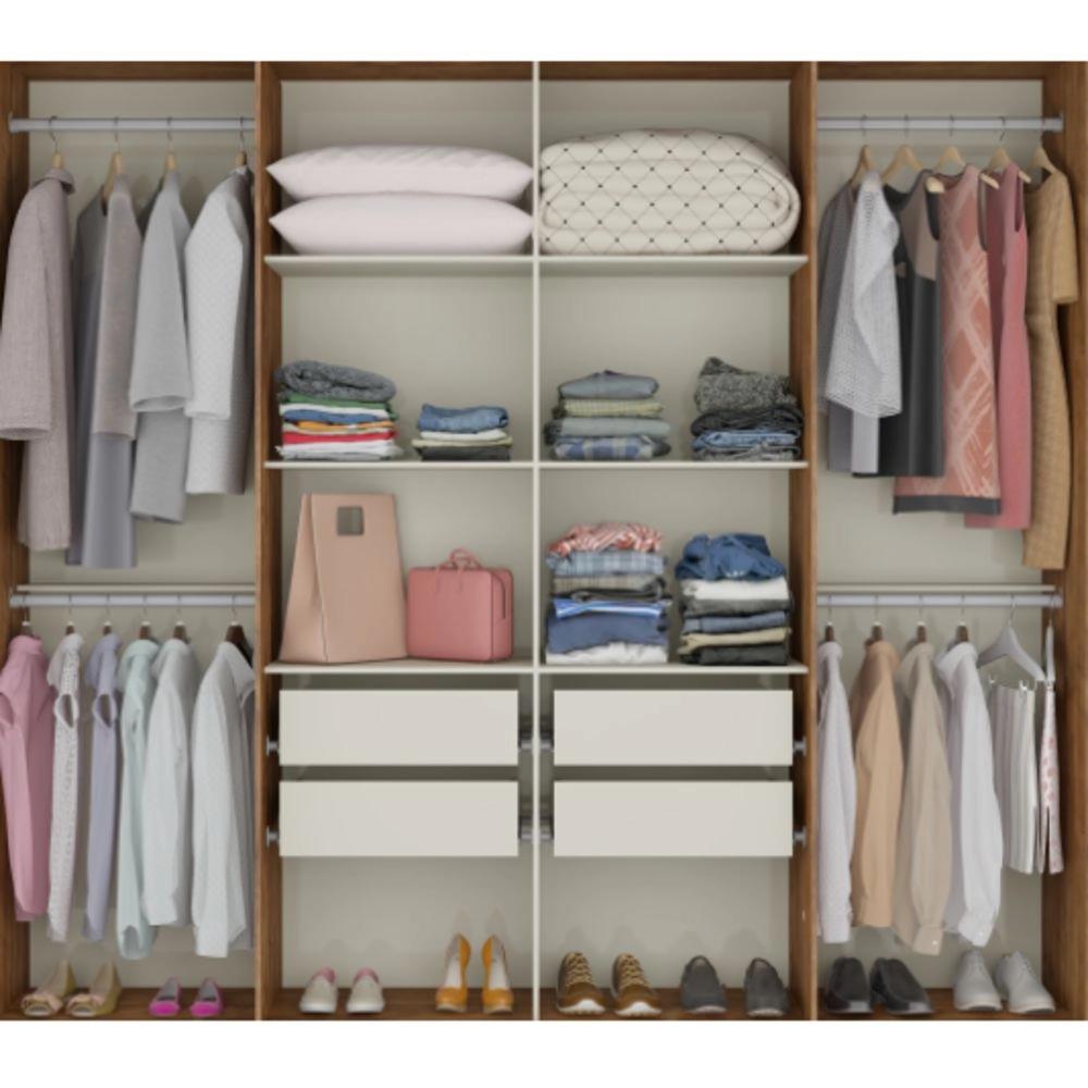 Imagem do produto Guarda-roupa Carraro Hester 8pts 1096 C/esp Nat Cam Nat