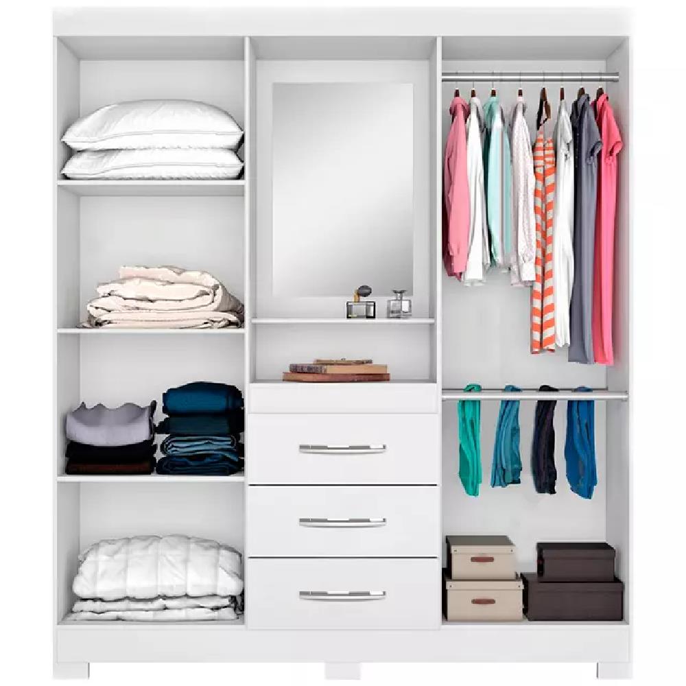 Imagem do produto Guarda-roupa Notavel Nt 5015 129 Bco New/rosa Bco