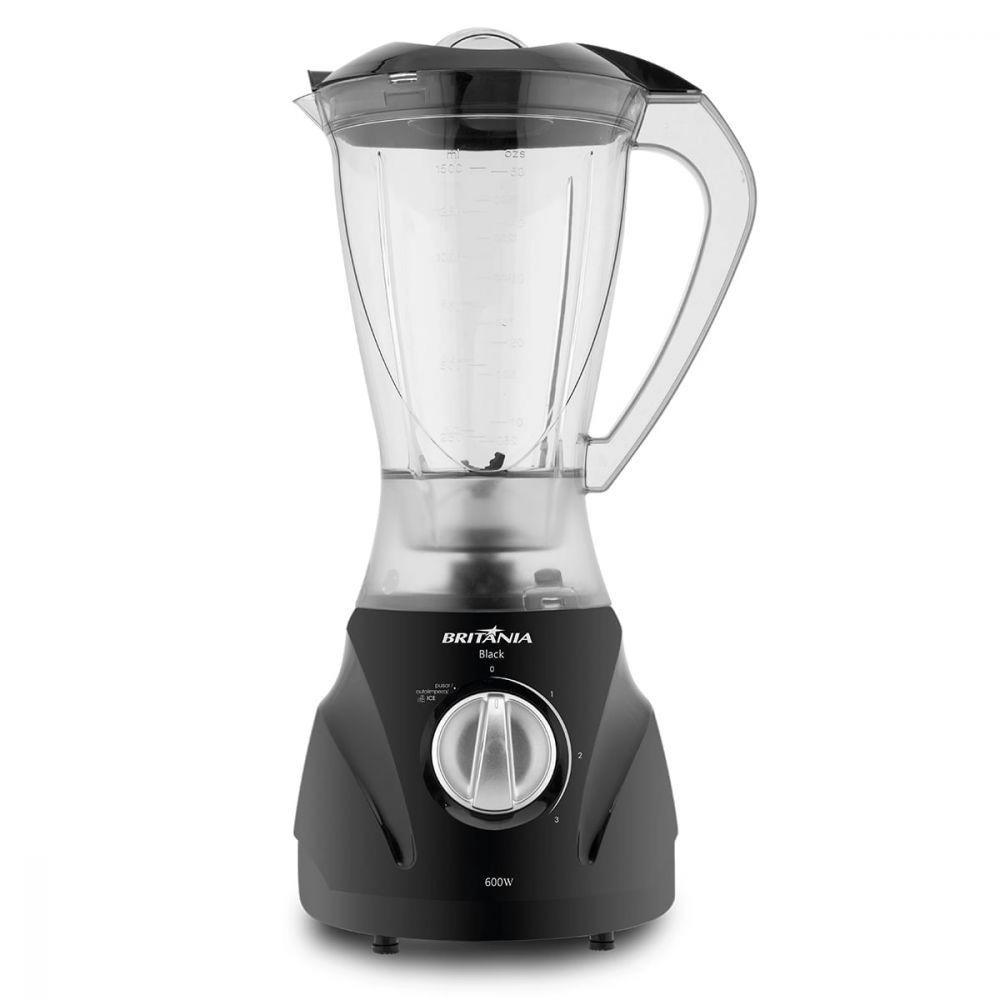 Liquidificador Britania Black 600w 2,1l 4v Preto