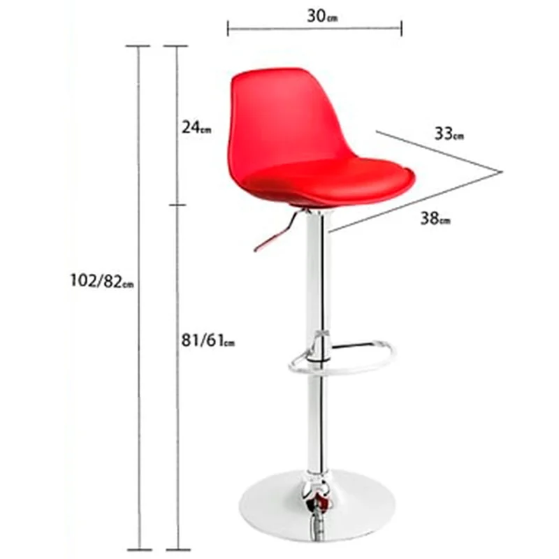 Imagem do produto Banqueta Best Eames Bs20v Vermelha 1298