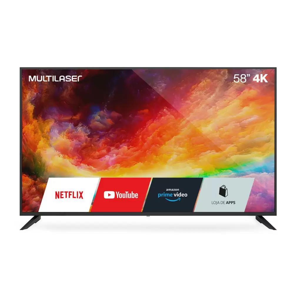 Televisão Multilaser 58 Uhd 4k Smart C Wifi Integrado