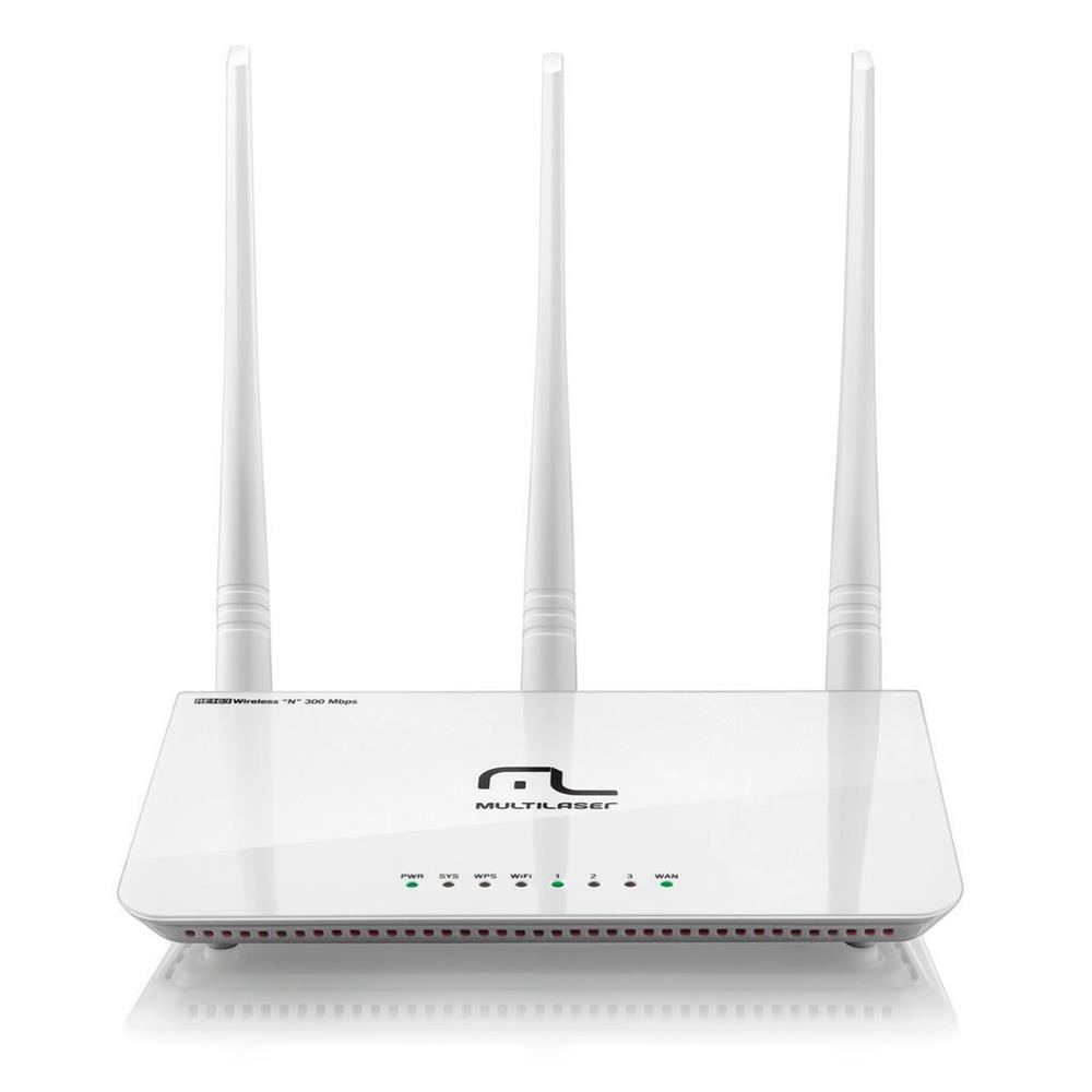 Roteador Multilaser 300mbps 3 Antenas Re163 Branco