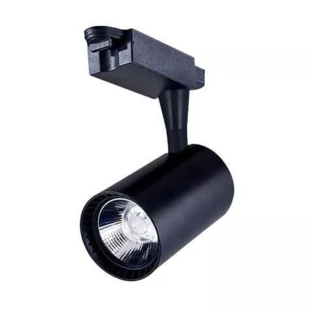 Spot America Light P/ Trilho Led Cob 10w Bi-volt 4000k Pt