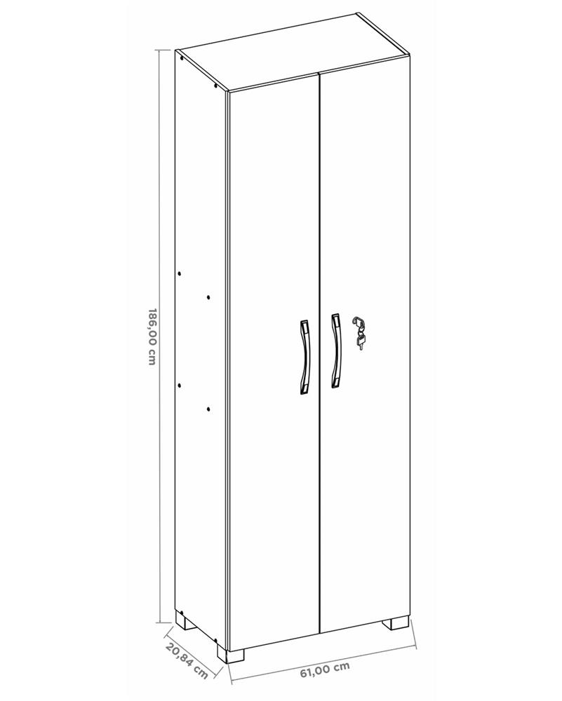 Imagem do produto Armario Notavel Multiuso Nt 4020 Ref 220 Nogal/trend