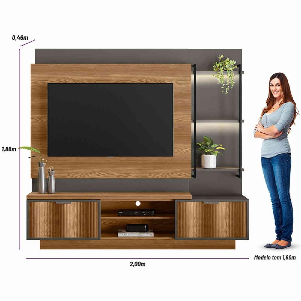 Imagem do produto Home Linea Brasil Belmonte Amendoa/chumbo