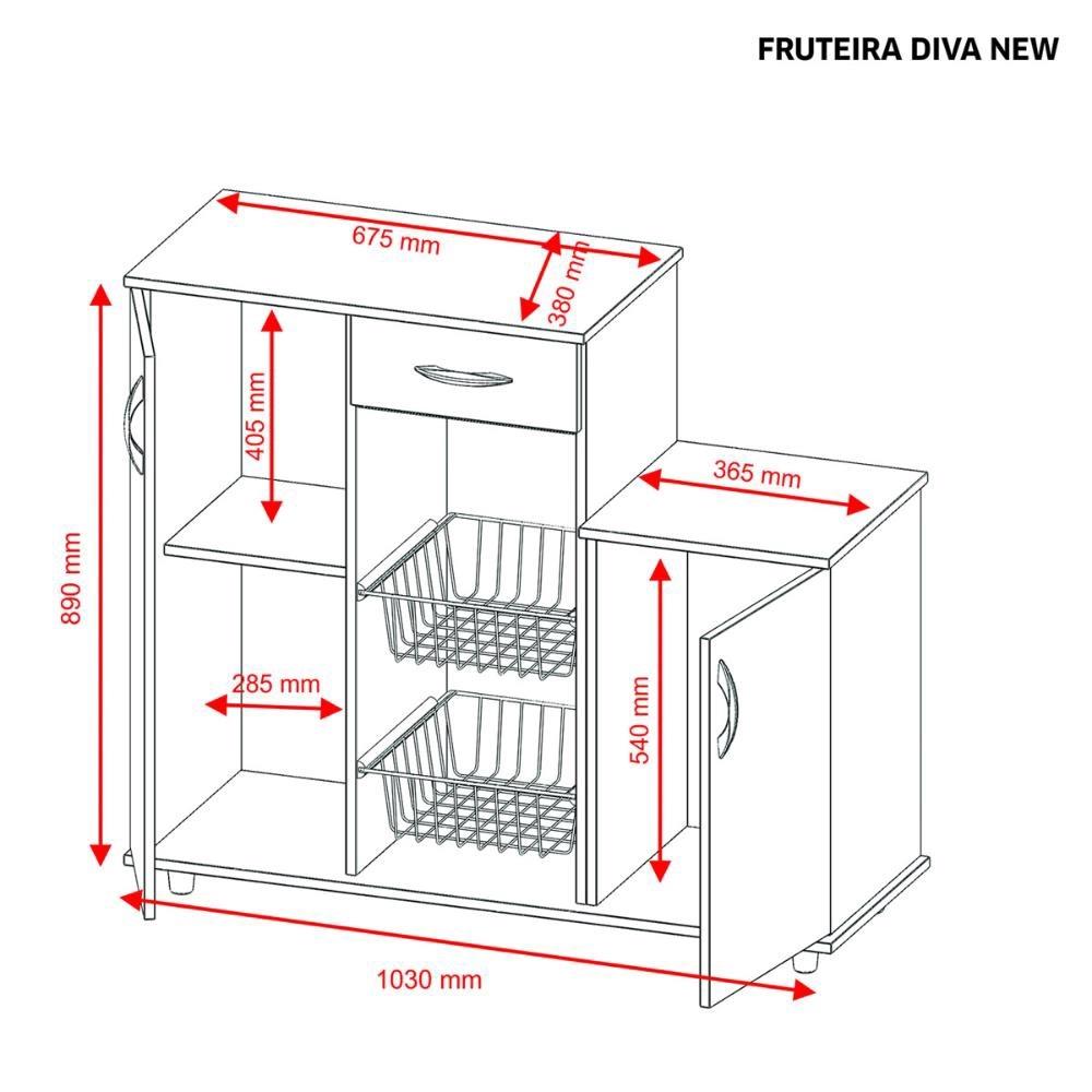 Imagem do produto Fruteira Notavel Diva New 127 Branco New
