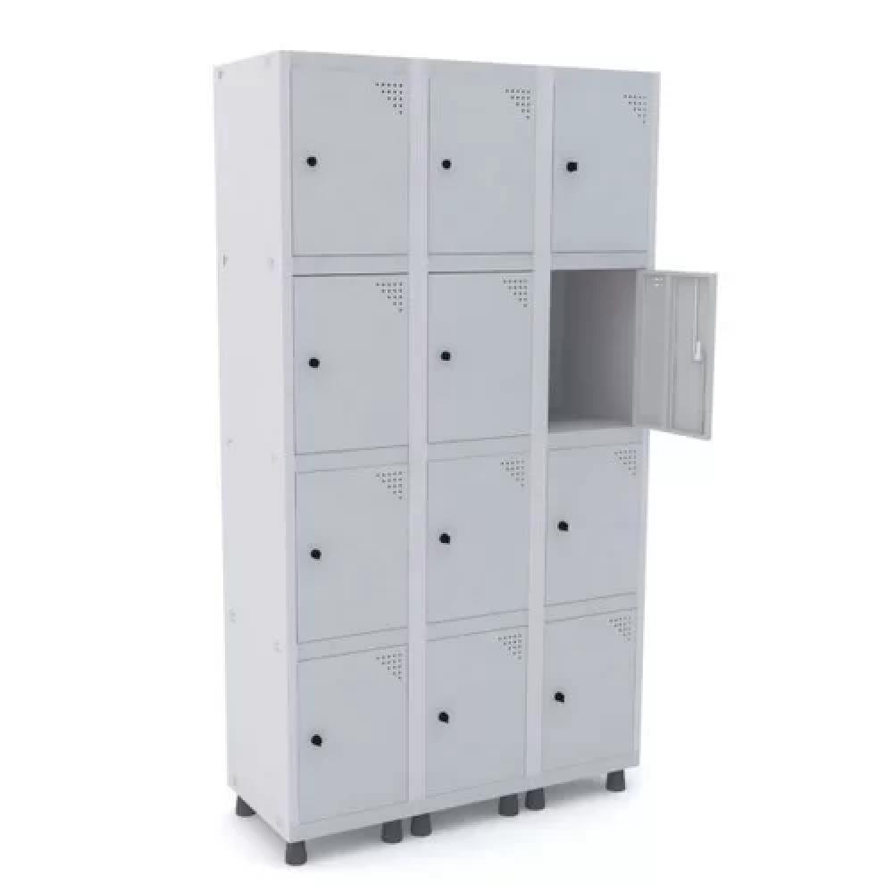 Armario Pandin Aco 23536 Mt 3v 12 Ptas Cinza/cinza