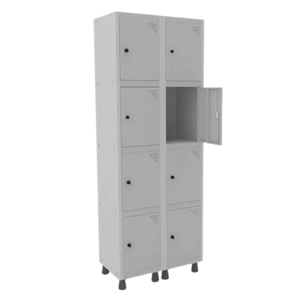 Armario Pandin Aco 9785 Mt 2v 8 Ptas Cinza/cinza