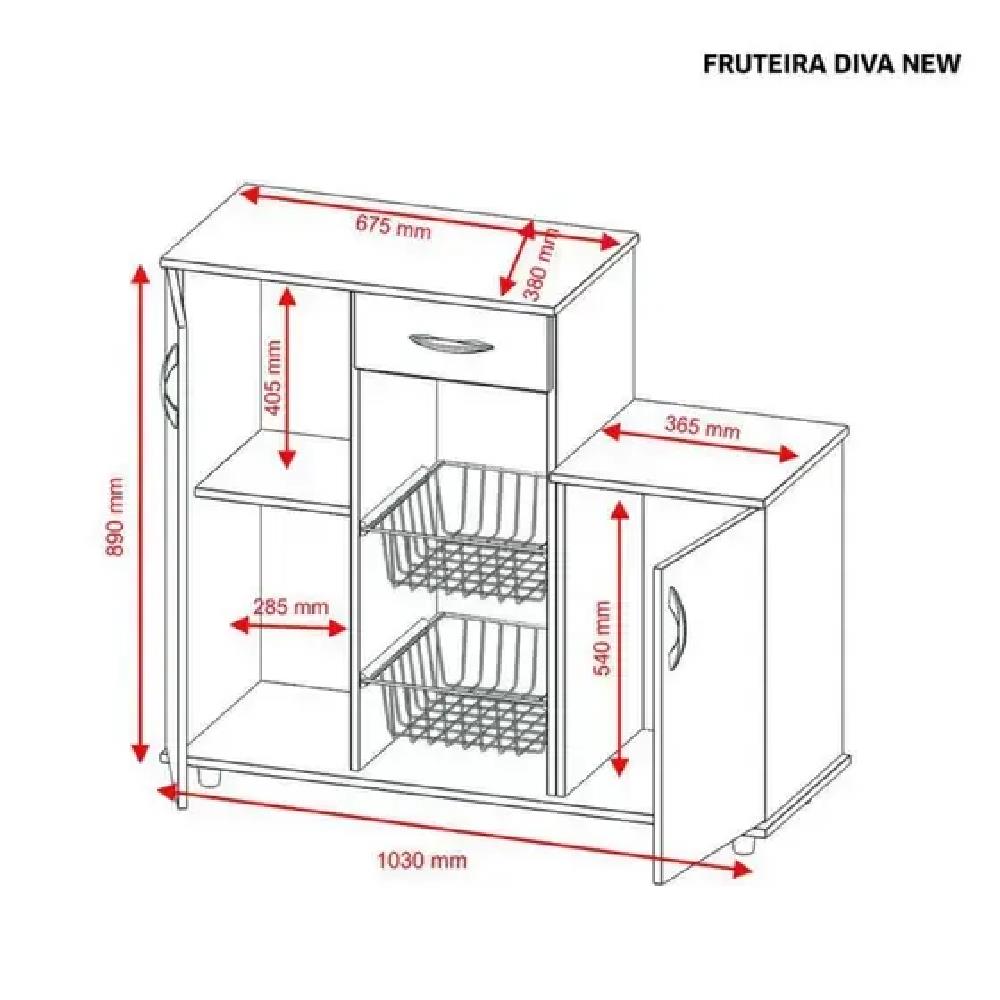 Imagem do produto Fruteira Josan Victorya com Pe - Bco