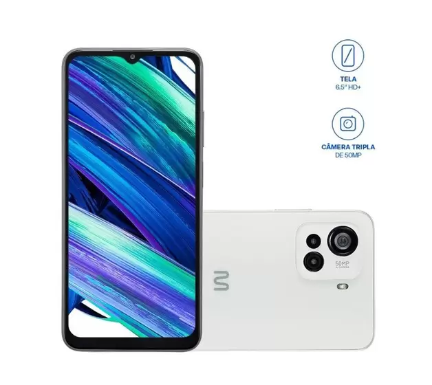 Celular Multi G Pro 3 Branco P9193 128 Gb 4 G Ram Octa Core