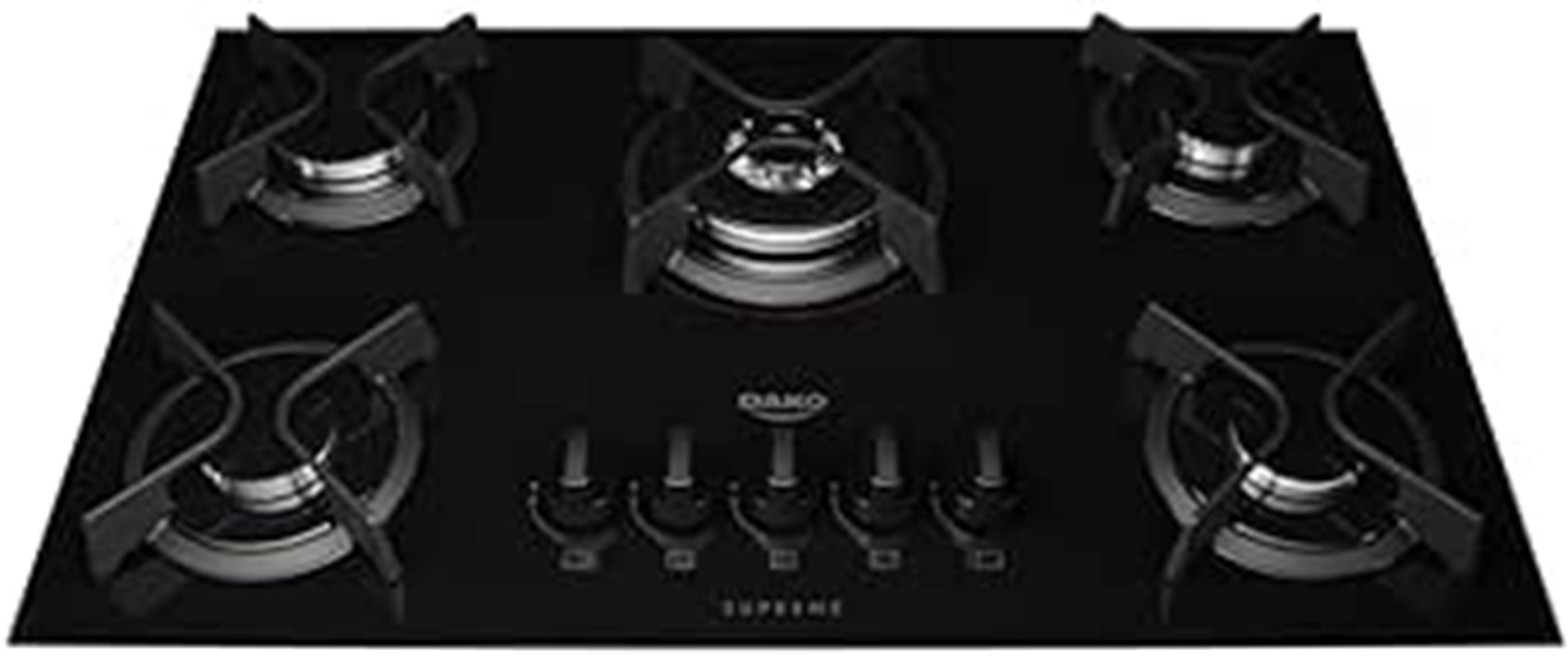 Fogao Atlas Cooktop Gas Dako Supreme 5q Pto