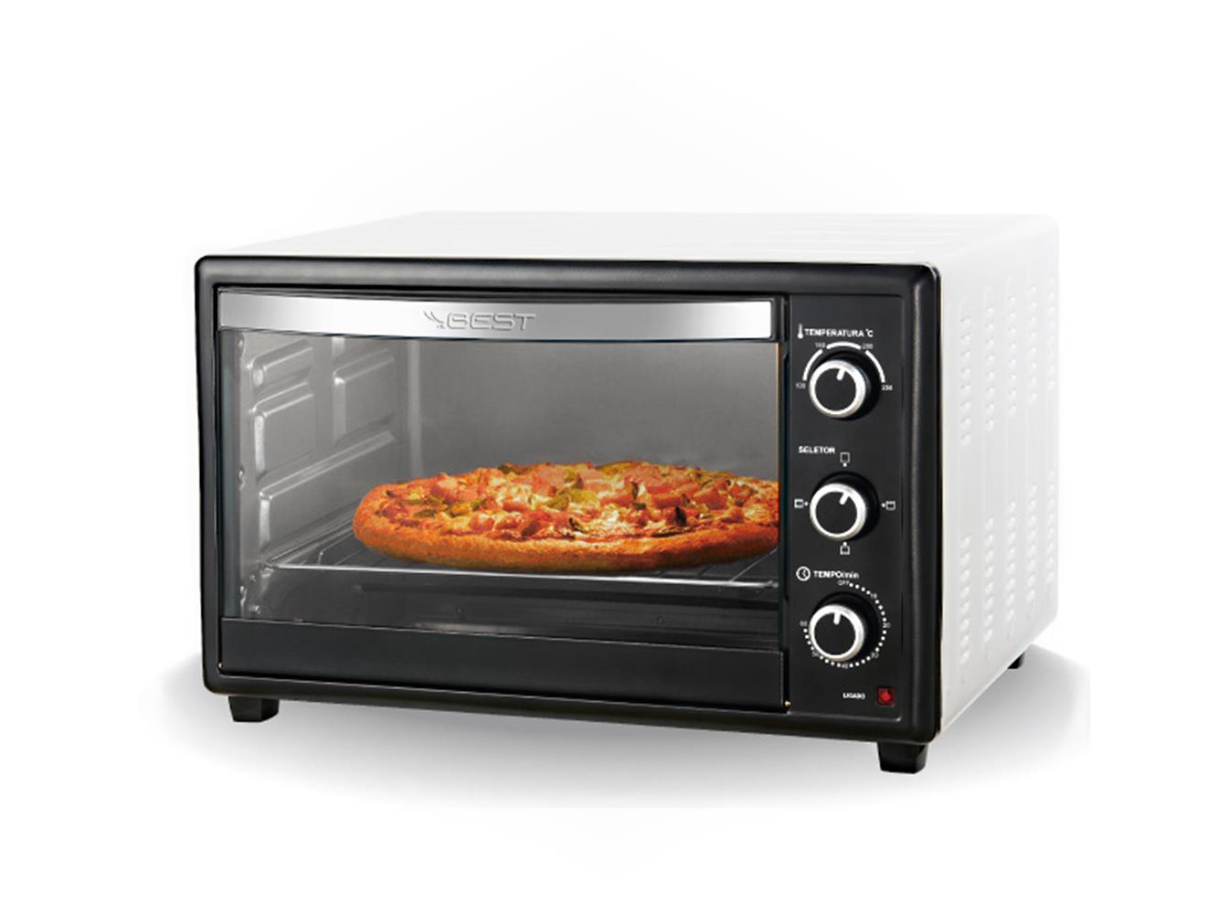 Forno Best Eletrico 60lt 220v Pto/bco