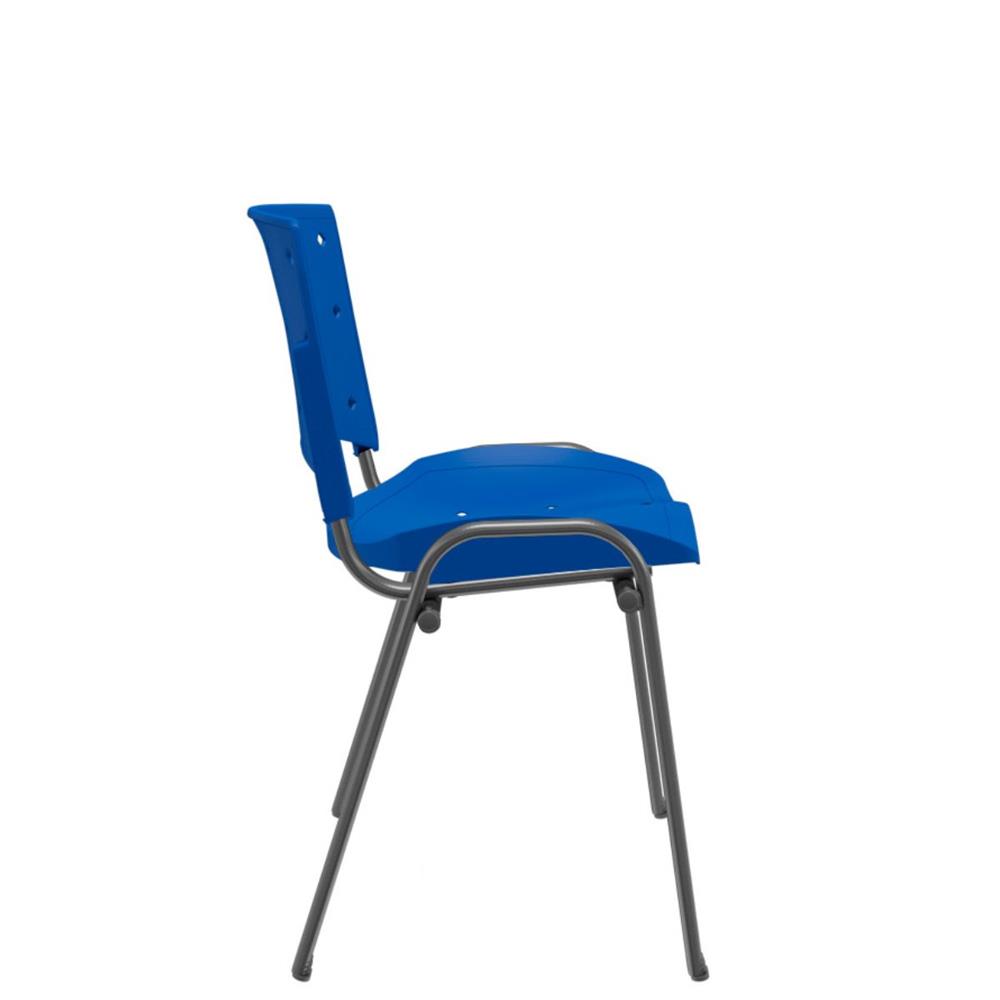 Imagem do produto Cadeira Plaxmetal Ergoplax Fixa Secretaria Azul 1210