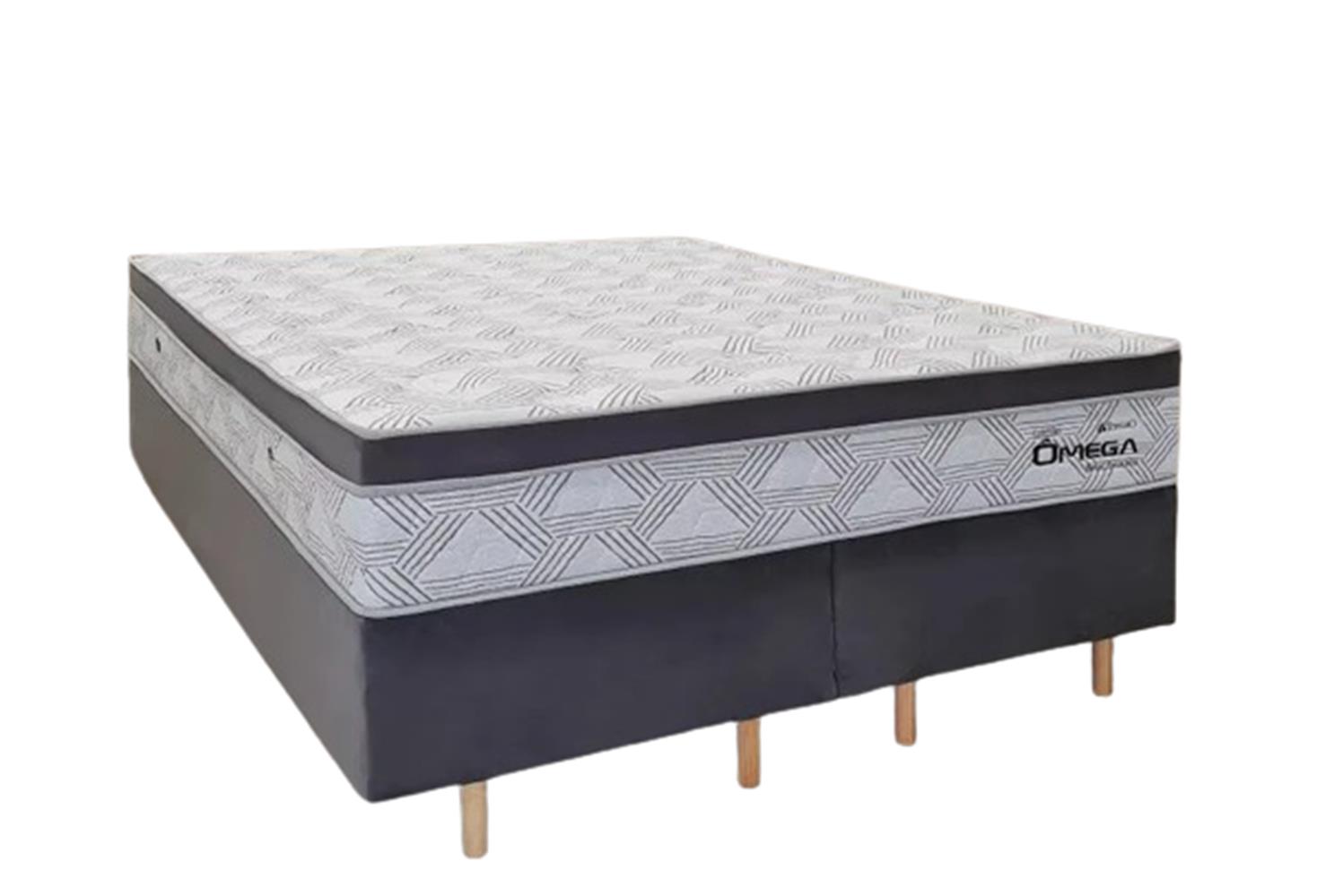 Colchao Topazio Conj. Box Omega Molas Ensacadas 1,58×1,98×0,60m