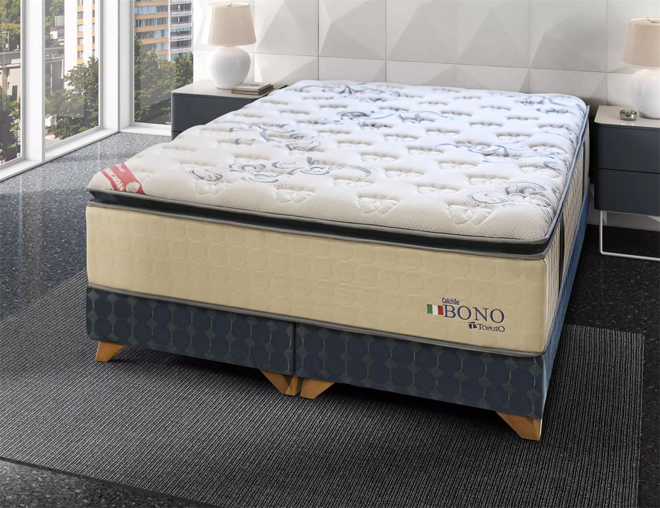 Colch Topazio Box Bono Conj.m.ensacadas 1,98x2,00x0,61m