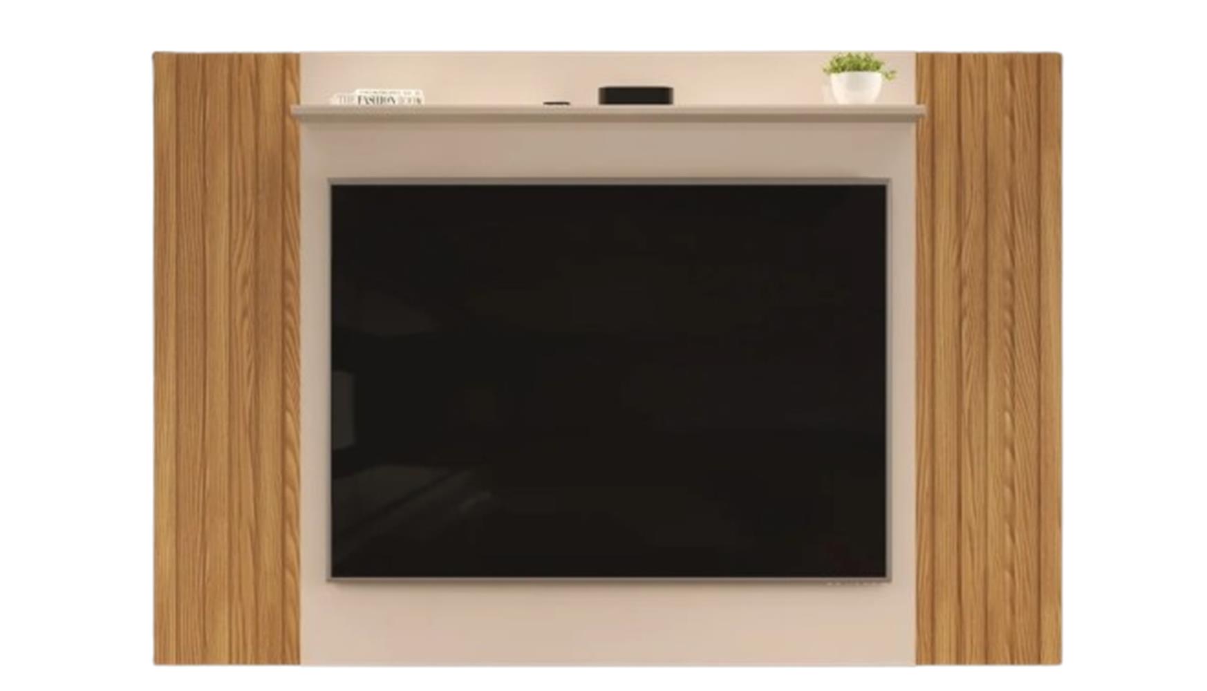 Painel Dj Extensivel Trend Carvalho Nobre/off White