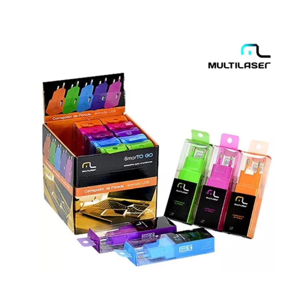 Carregador Parede Usb Smartogo Unit Sortido e Aleat Cb080