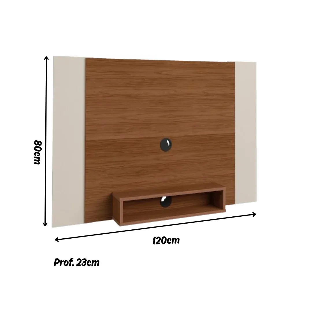 Imagem do produto Painel Artely Cine Cor Cedro C/off White Ou Cedro