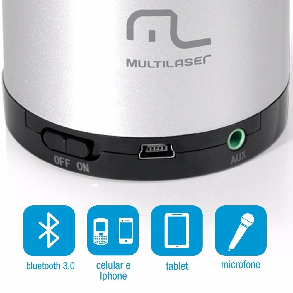 Imagem do produto Caixa de Som Multilaser 10w Rms Aux.mini Bluetooth Sp155