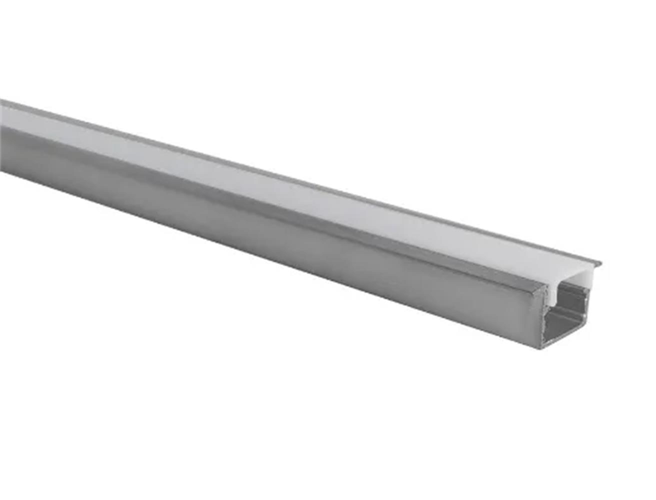 Perfil Line Individual Alum Embutir 3m 25x14,5mm + 4 Molas e 2 Acab Branco Fosco - (412530 11) - Base Icms St: 0,00 - Va