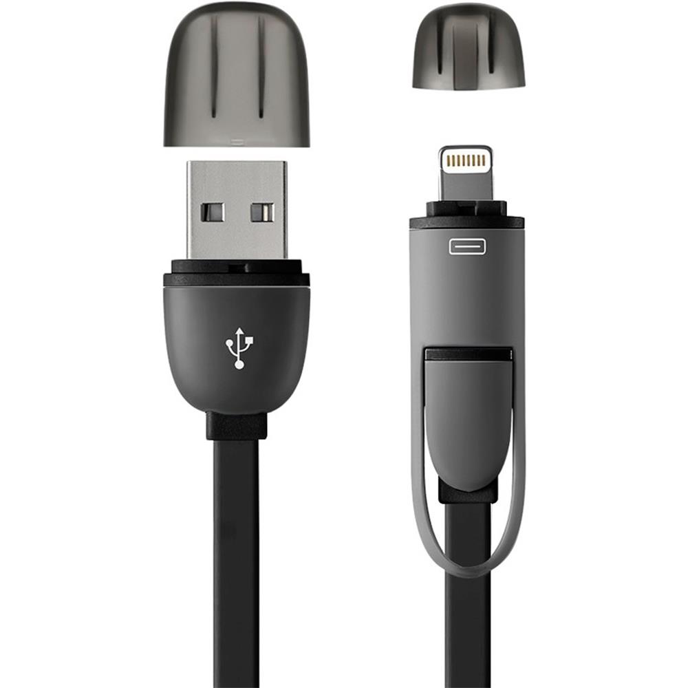 Cabo Multilaser Micro 2 em 1 Usb 5/6/7 Pto