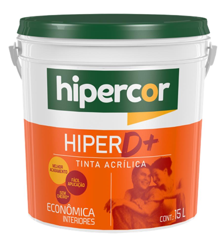 Tinta Hipercor Hiper D+ Econ. 3,6l Branco Neve