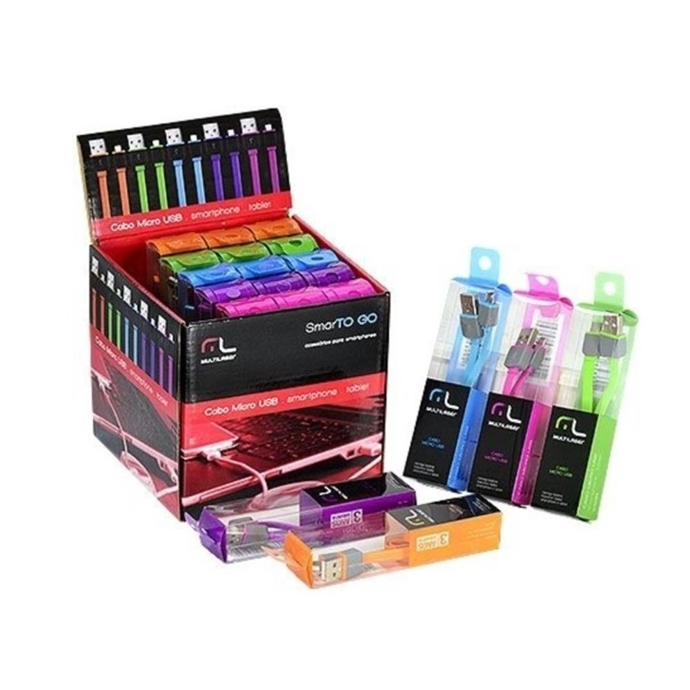 Imagem do produto Cabo Smartogo Multilaser Wi312 Micro Usb 2,0m Sortido