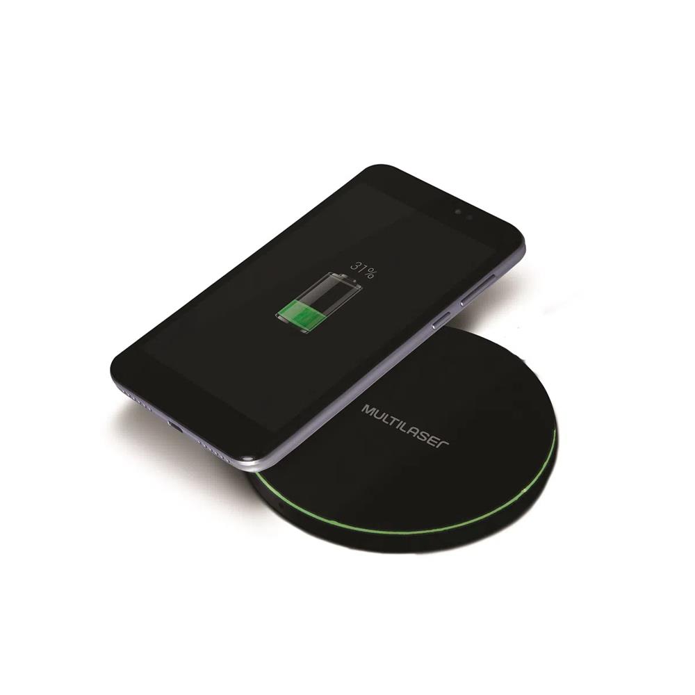 Carregador Multilaser Sem Fio Cb130 Wireless Ultra Rapido
