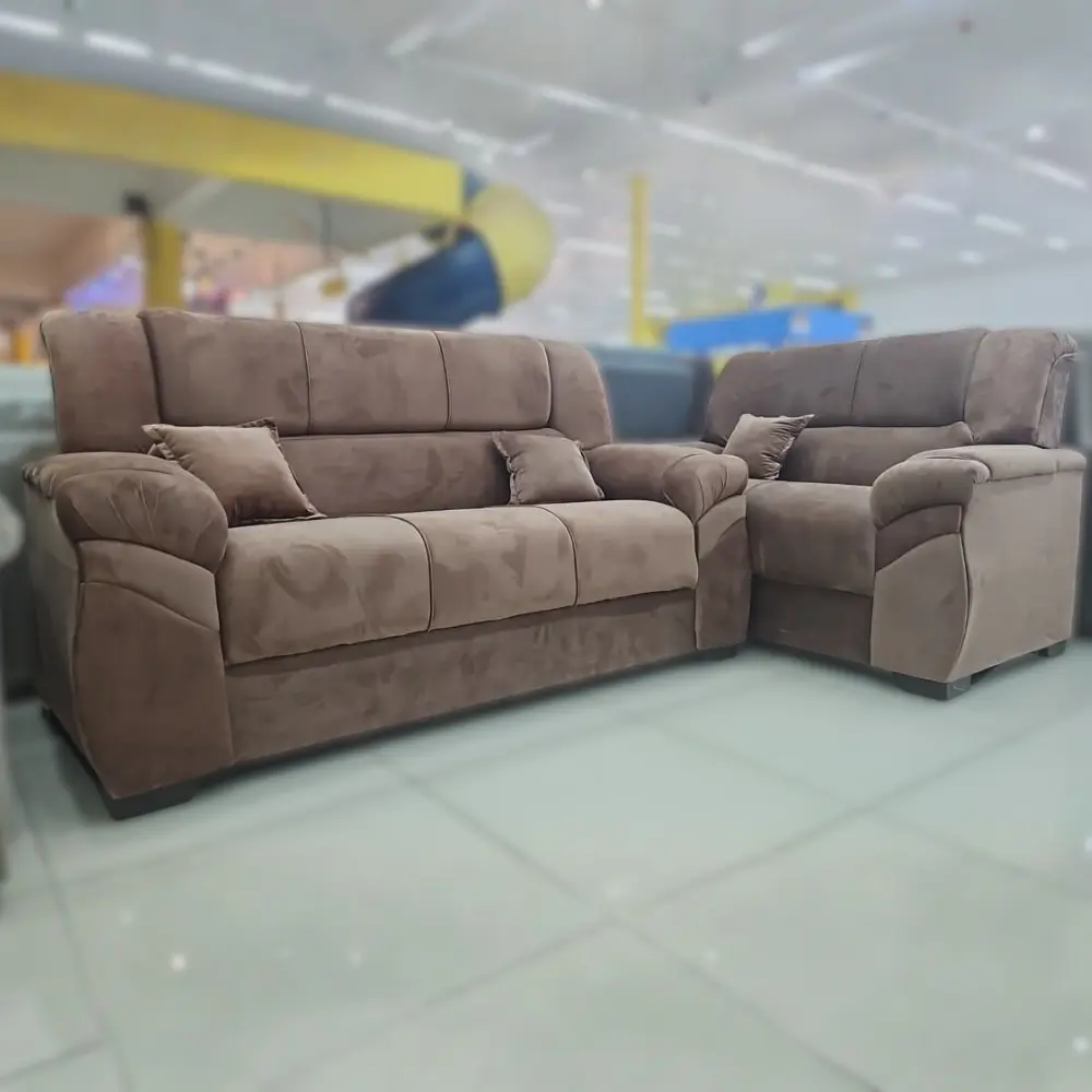 Imagem do produto Sofa Topazio TE-154 3+2 Lugares Delux Canela 1012